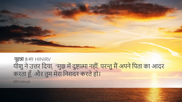 यूहन्ना 8:49 HINIRV Bible Verse Image