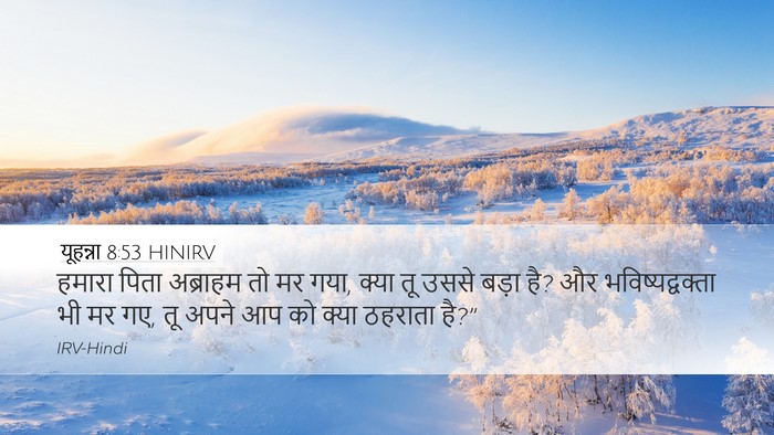 यूहन्ना 8:53 HINIRV Bible Verse Image