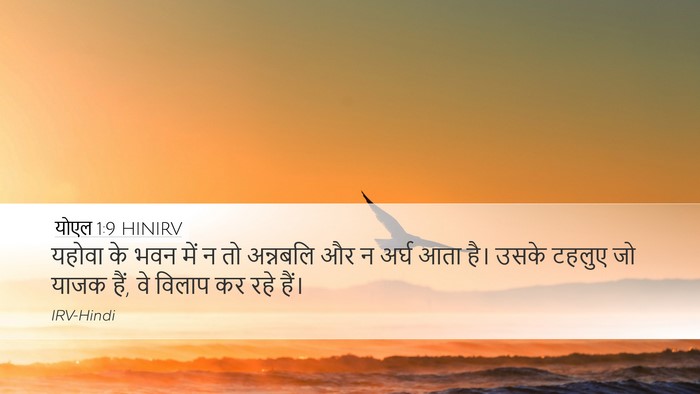 योएल 1:9 HINIRV Bible Verse Image