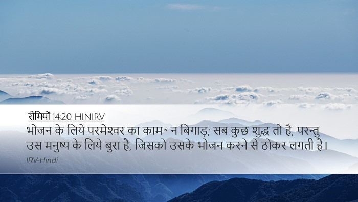 रोमियों 14:20 HINIRV Bible Verse Image