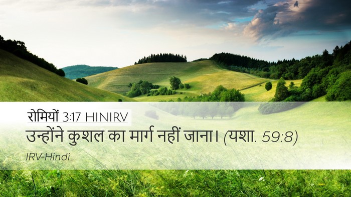 रोमियों 3:17 HINIRV Bible Verse Image