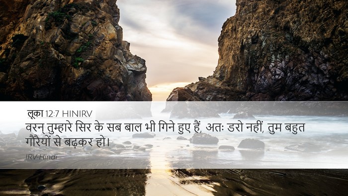 लूका 12:7 HINIRV Desktop Wallpaper - वरन् तुम्हारे सिर - Desktop Bible Verse Wallpaper