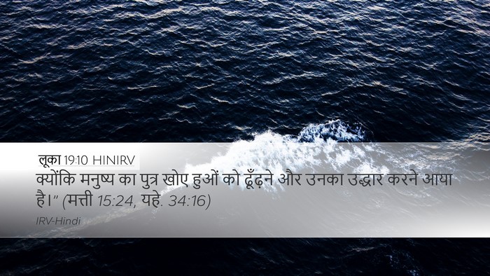 लूका 19:10 HINIRV Bible Verse Image