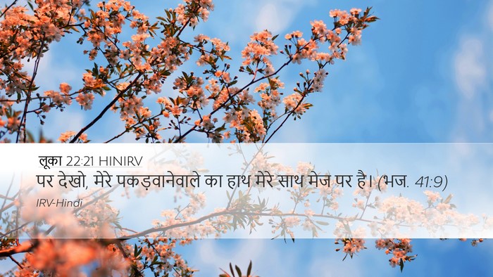 लूका 22:21 HINIRV Bible Verse Image