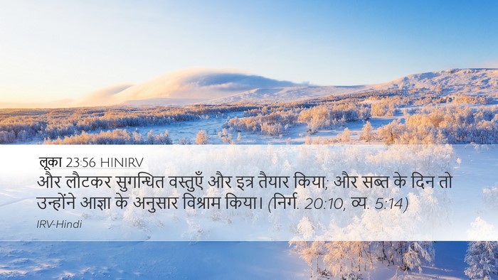 लूका 23:56 HINIRV Bible Verse Image