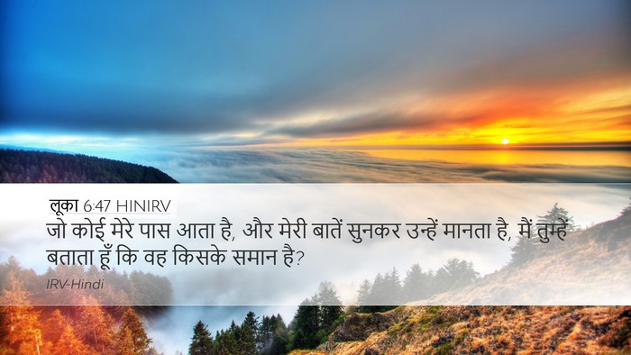 लूका 6:47 HINIRV Bible Verse Image