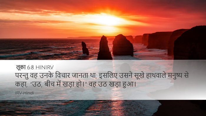 लूका 6:8 HINIRV Bible Verse Image