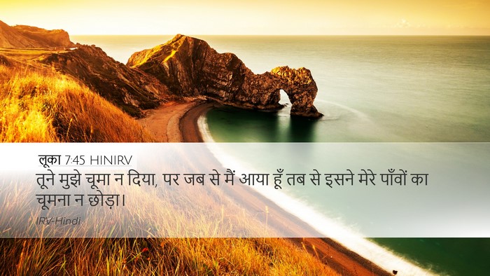 लूका 7:45 HINIRV Bible Verse Image