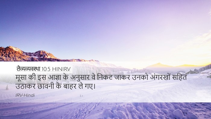 लैव्यव्यवस्था 10:5 HINIRV Bible Verse Image