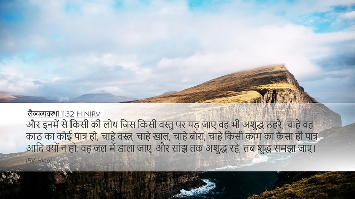 लैव्यव्यवस्था 11:32 HINIRV Bible Verse Image