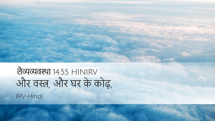 लैव्यव्यवस्था 14:55 HINIRV Desktop Wallpaper - और वस्त्र, और घर के - Desktop Bible Verse Wallpaper