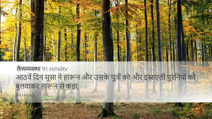 लैव्यव्यवस्था 9:1 HINIRV Bible Verse Image