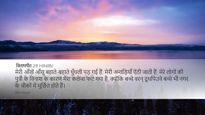 विलापगीत 2:11 HINIRV Bible Verse Image