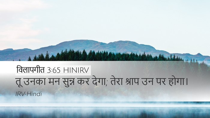 विलापगीत 3:65 HINIRV Bible Verse Image