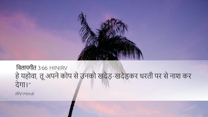 विलापगीत 3:66 HINIRV Bible Verse Image