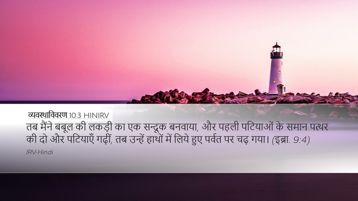 व्यवस्थाविवरण 10:3 HINIRV Bible Verse Image
