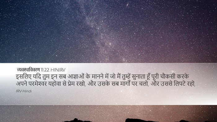 व्यवस्थाविवरण 11:22 HINIRV Bible Verse Image