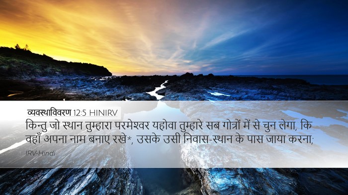 व्यवस्थाविवरण 12:5 HINIRV Bible Verse Image