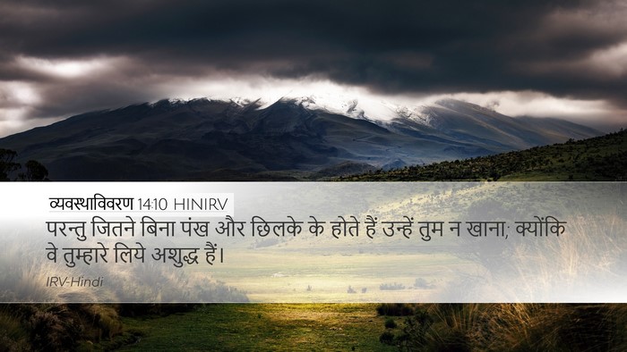 व्यवस्थाविवरण 14:10 HINIRV Desktop Wallpaper - परन्तु जितने बिना - Desktop Bible Verse Wallpaper