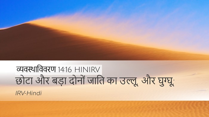 व्यवस्थाविवरण 14:16 HINIRV Desktop Wallpaper - छोटा और बड़ा दोनों - Desktop Bible Verse Wallpaper