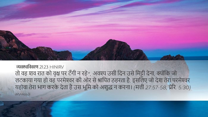 व्यवस्थाविवरण 21:23 HINIRV Bible Verse Image