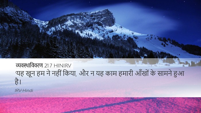 व्यवस्थाविवरण 21:7 HINIRV Desktop Wallpaper - 'यह खून हम ने नहीं - Desktop Bible Verse Wallpaper