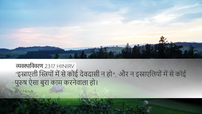 व्यवस्थाविवरण 23:17 HINIRV Bible Verse Image