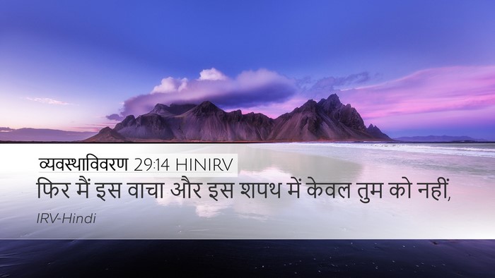 व्यवस्थाविवरण 29:14 HINIRV Bible Verse Image