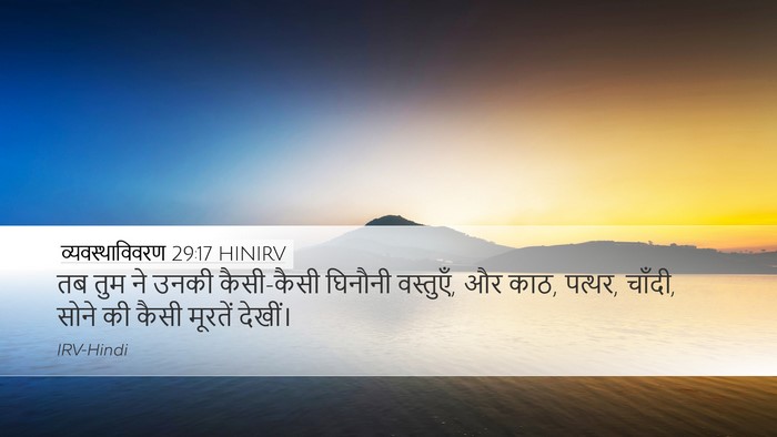 व्यवस्थाविवरण 29:17 HINIRV Desktop Wallpaper - तब तुम ने उनकी - Desktop Bible Verse Wallpaper