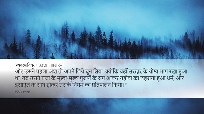 व्यवस्थाविवरण 33:21 HINIRV Desktop Wallpaper - और उसने पहला अंश तो - Desktop Bible Verse Wallpaper