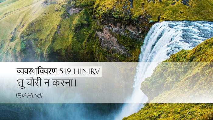 व्यवस्थाविवरण 5:19 HINIRV Desktop Wallpaper - 'तू चोरी न - Desktop Bible Verse Wallpaper