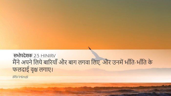 सभोपदेशक 2:5 HINIRV Desktop Wallpaper - मैंने अपने लिये - Desktop Bible Verse Wallpaper