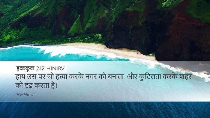 हबक्कूक 2:12 HINIRV Bible Verse Image