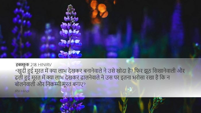 हबक्कूक 2:18 HINIRV Bible Verse Image
