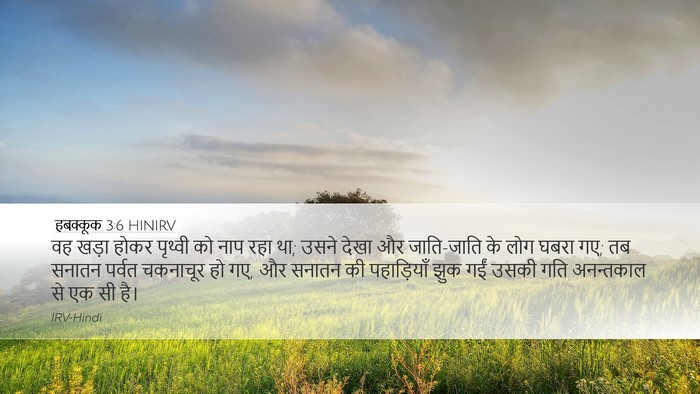 हबक्कूक 3:6 HINIRV Bible Verse Image