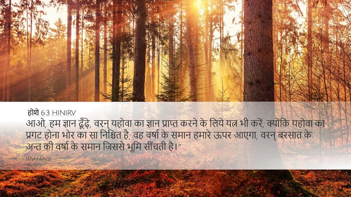 होशे 6:3 HINIRV Bible Verse Image