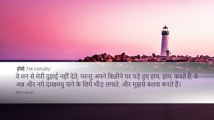 होशे 7:14 HINIRV Bible Verse Image