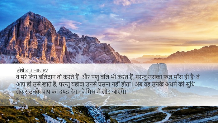होशे 8:13 HINIRV Bible Verse Image