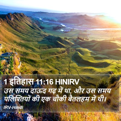 1 इतिहास 11:16 HINIRV Bible Verse Image