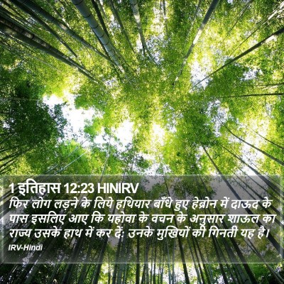 1 इतिहास 12:23 HINIRV Bible Verse Image