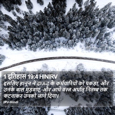 1 इतिहास 19:4 HINIRV Bible Verse Image