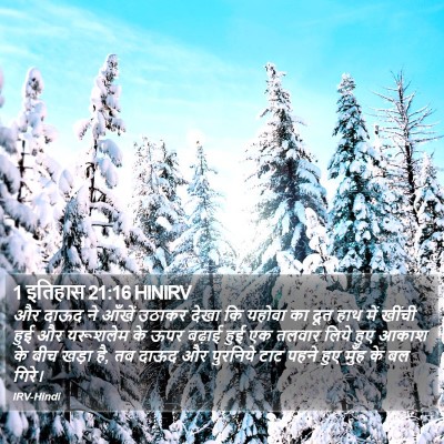 1 इतिहास 21:16 HINIRV Bible Verse Image