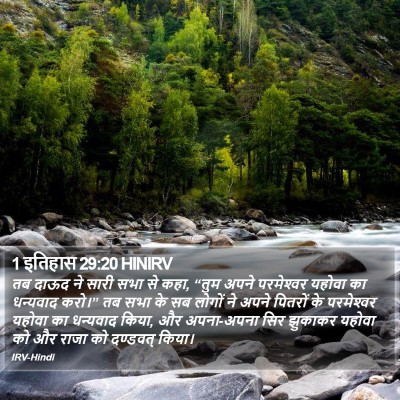 1 इतिहास 29:20 HINIRV Bible Verse Image