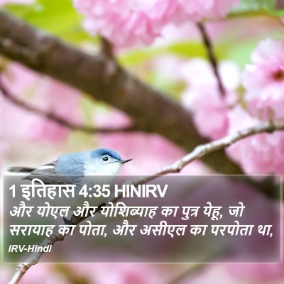 1 इतिहास 4:35 HINIRV Bible Verse Image