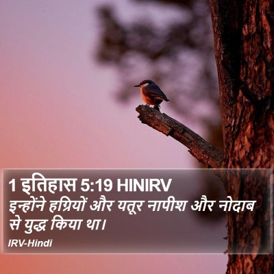 1 इतिहास 5:19 HINIRV Bible Verse Image