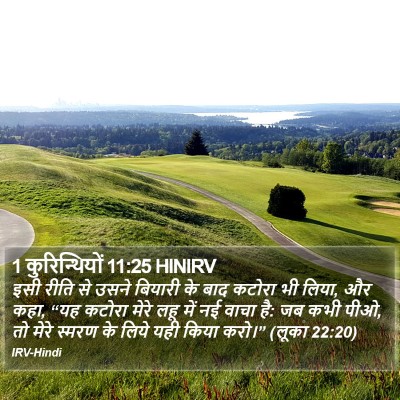 1 कुरिन्थियों 11:25 HINIRV Bible Verse Image