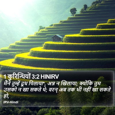 1 कुरिन्थियों 3:2 HINIRV Bible Verse Image