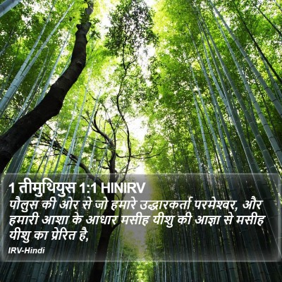 1 तीमुथियुस 1:1 HINIRV Bible Verse Image
