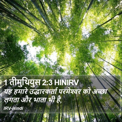 1 तीमुथियुस 2:3 HINIRV Bible Verse Image