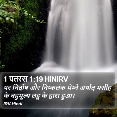 1 पतरस 1:19 HINIRV Bible Verse Image